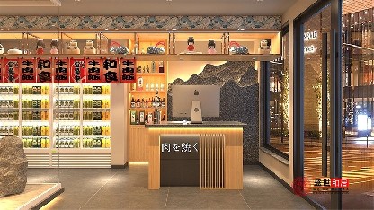 合肥日式燒烤店設(shè)計(jì)裝修案例